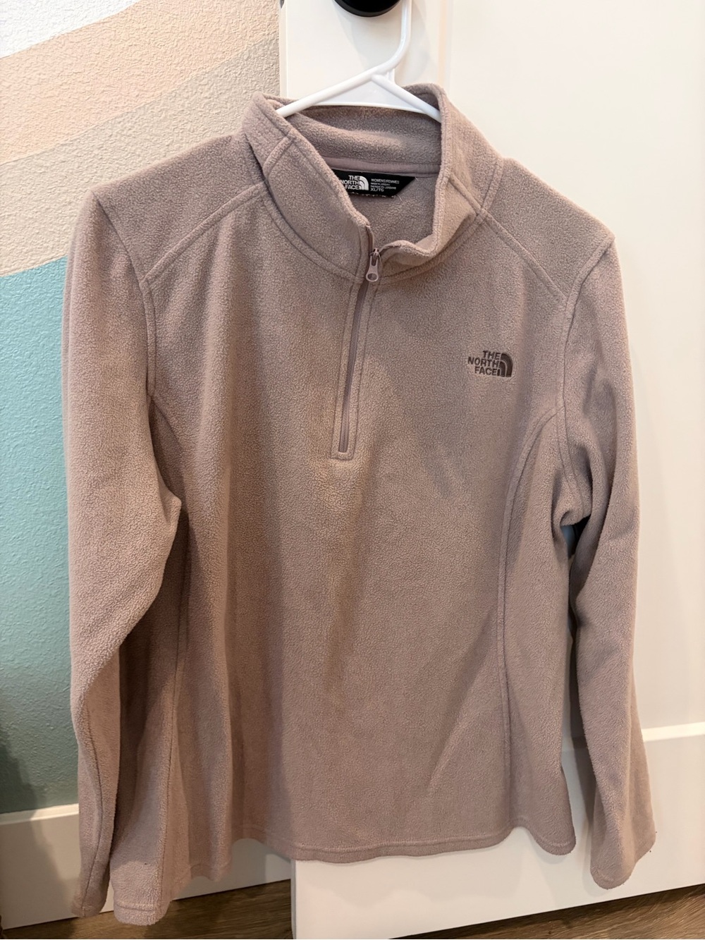 The North Face TKA 100 Glacier 1/4 Zip Fleece - Light Brown - XL